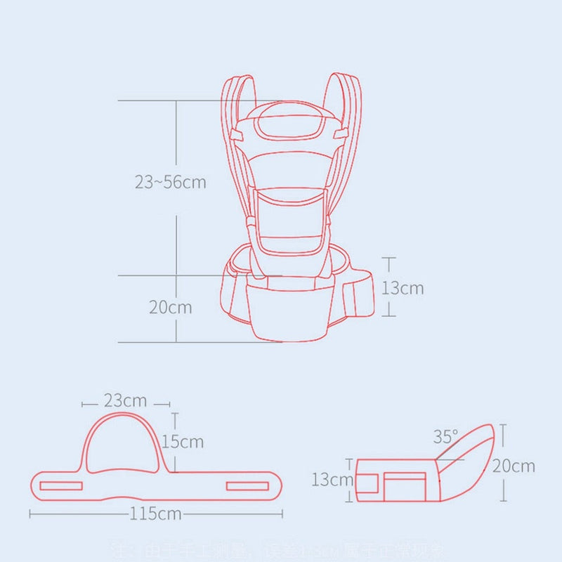 Canguru Ergonômico Para Bebê 3 em 1